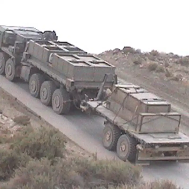 FAST II Trailer transporting ISO container